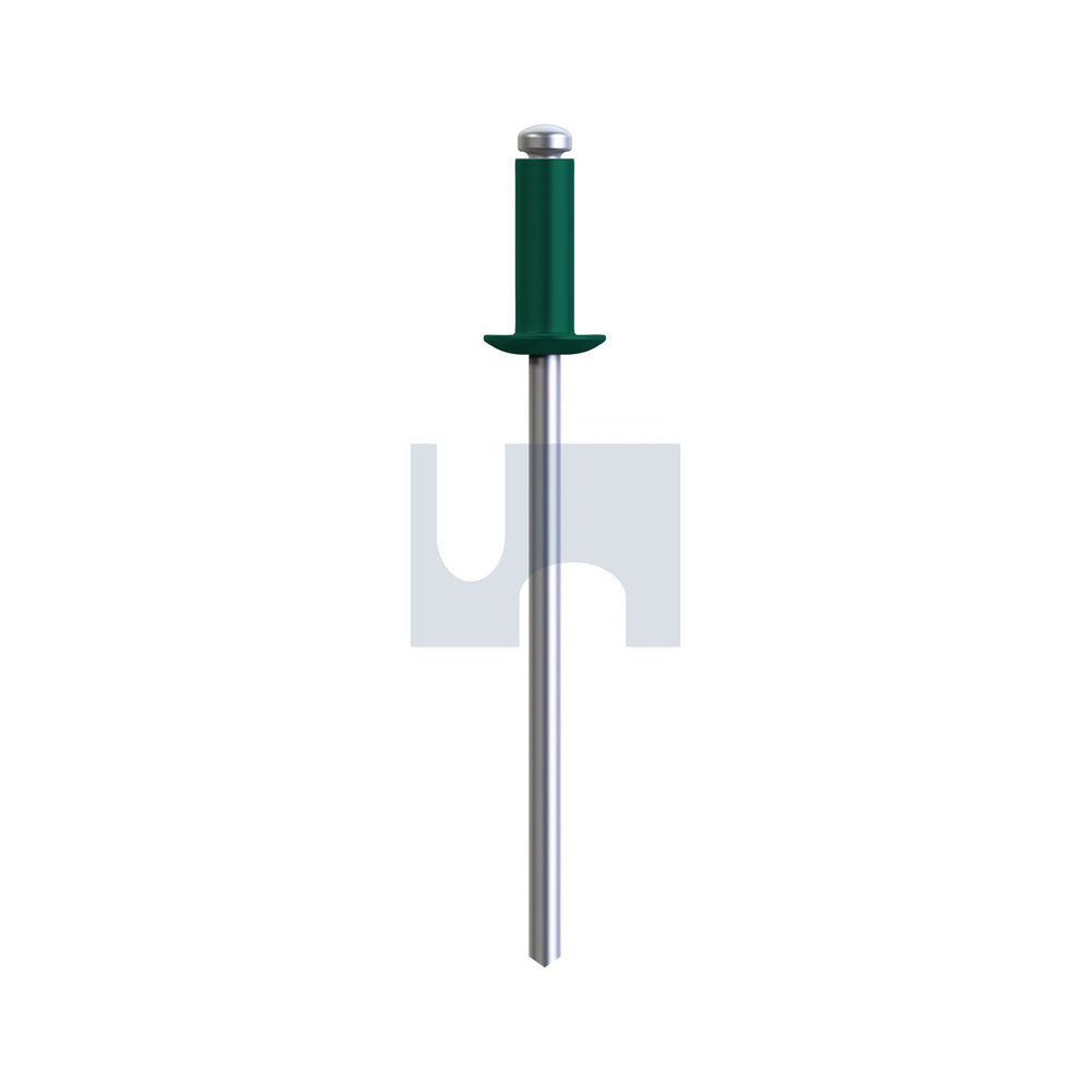 Rivet Dome Hd Open Cottage Green 73 - Alum 5052/Steel Zp #43 - Pk 1000_40093955_FSRCG73OAS403