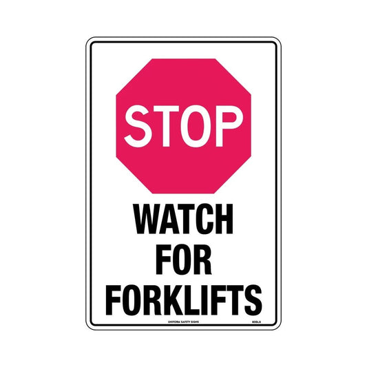 450x300mm Poly - Stop Watch For Forklifts_36019421_835LSP