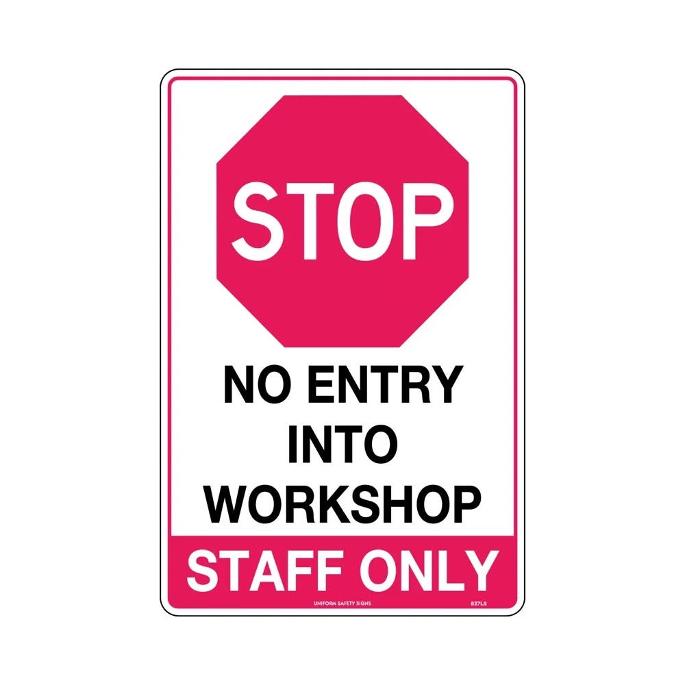 300x225mm - Poly - Stop No Entry_36019422_837MP