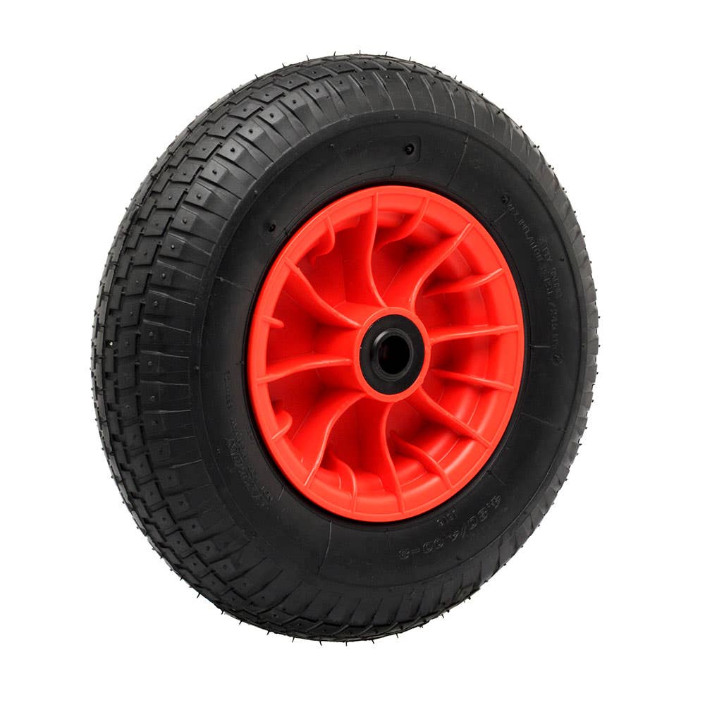 Wheel Rubber Pneumatic On Polyurethane Centre 400 x 100mm 200kg 8403002 400X8NYLON-BRG