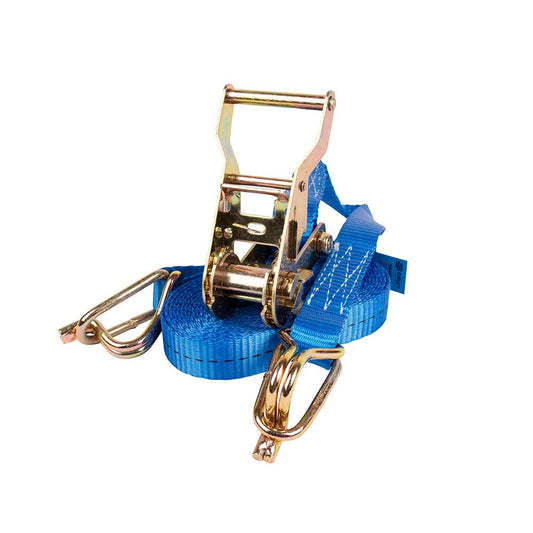 Strap Tie Down Ratchet + Hooks 4m x 75mm 5t 91290073 TRTD075X4M