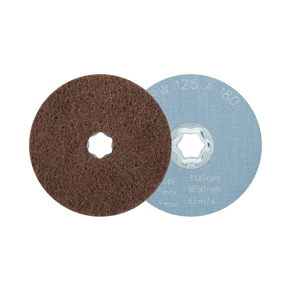 COMBICLICK soft non-woven disc CC 125 mm A180 for cleaning /satin finishin_40108060_42001061