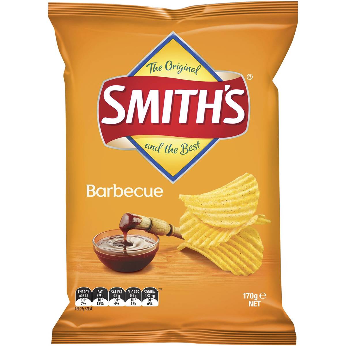 Smith'S Crinkle Cut Chips 170gm BBQ_88004010_299138