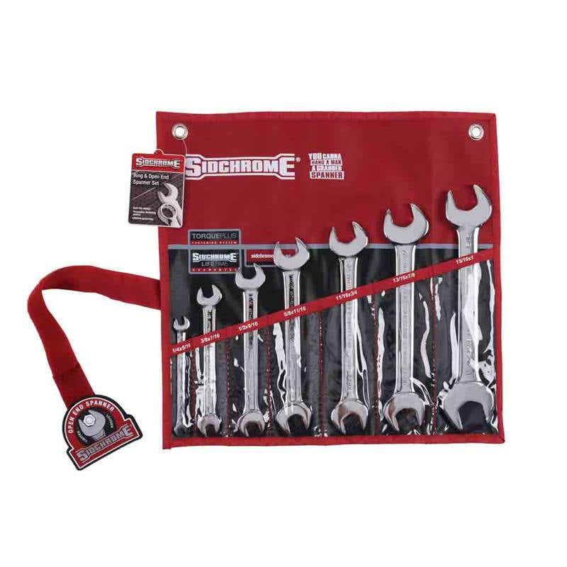 Spanner Set AF Open End 7 Piece Sidchrome 88835166 SCMT20412