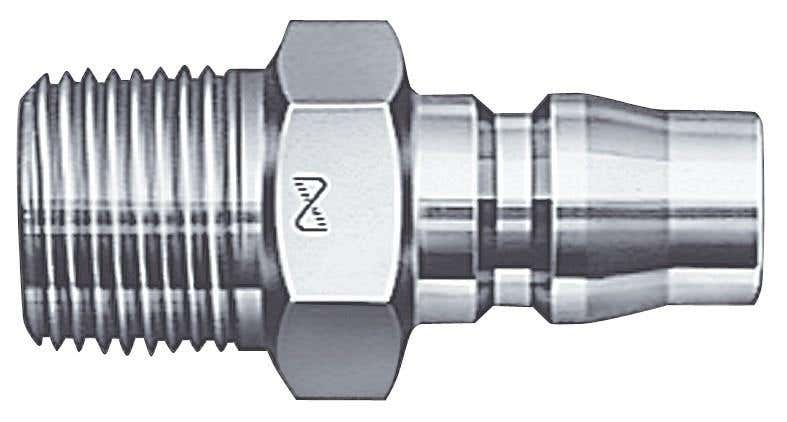 Air Hose Adaptor Non-Sealing Male 1/4 BSPT 8mmNB NC20PM Cupla 3337019 NC20PM