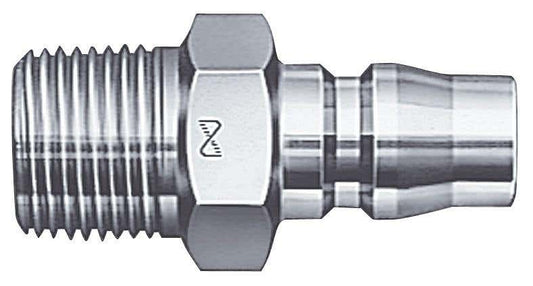 Air Hose Adaptor Non-Sealing Male 1/4 BSPT 8mmNB NC20PM Cupla 3337019 NC20PM