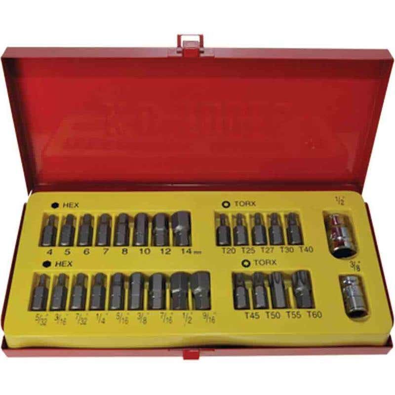 Bit Power Set 28 Piece Hex + Torx 10mm Shank AF/Metric 88838916 A13395