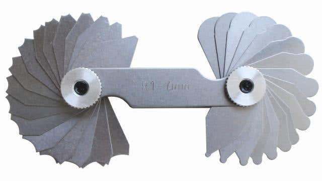 Gauge Radius Fold Out 1/32'' - 1/4'' Garvin/Ozar 88842007 RG1/32-1/4
