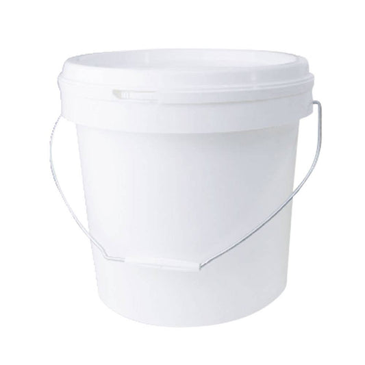 Plastic Bucket General Purpose 1.2ltr White + Lid 88850616 AP1.1LPailSet