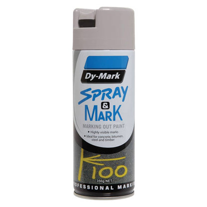 Marking Paint Spray &  Mark Grey Aerosol 350g Dy-Mark_88850647_40013513