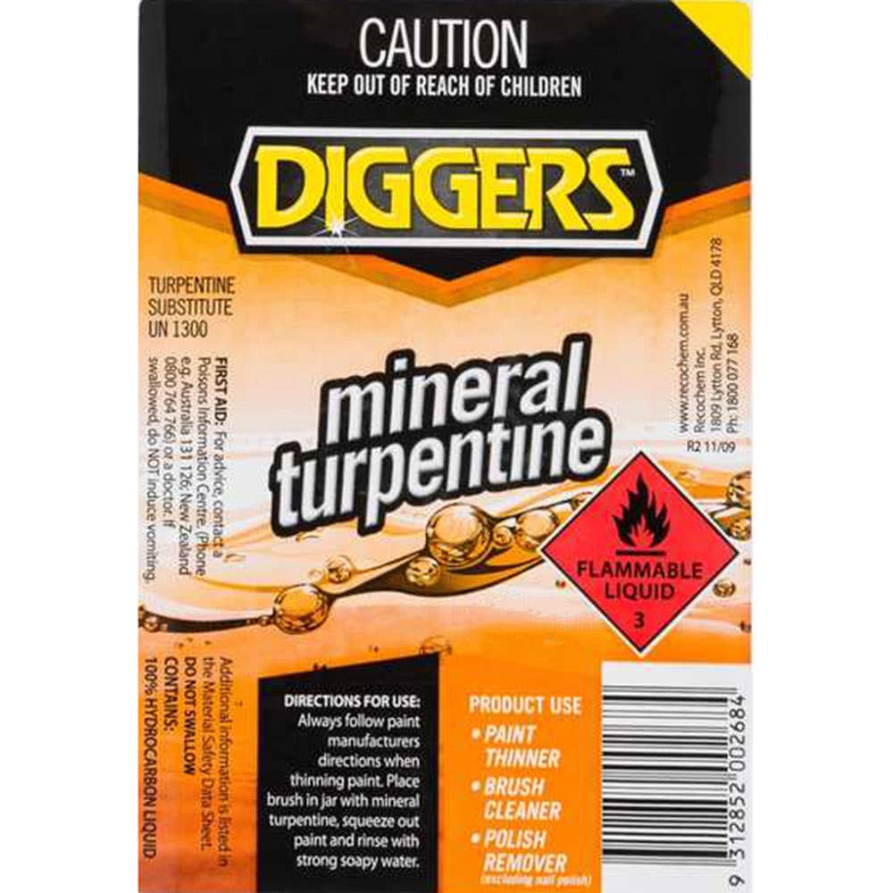 Mineral Turpentine 205L Diggers 88889477 16010-200