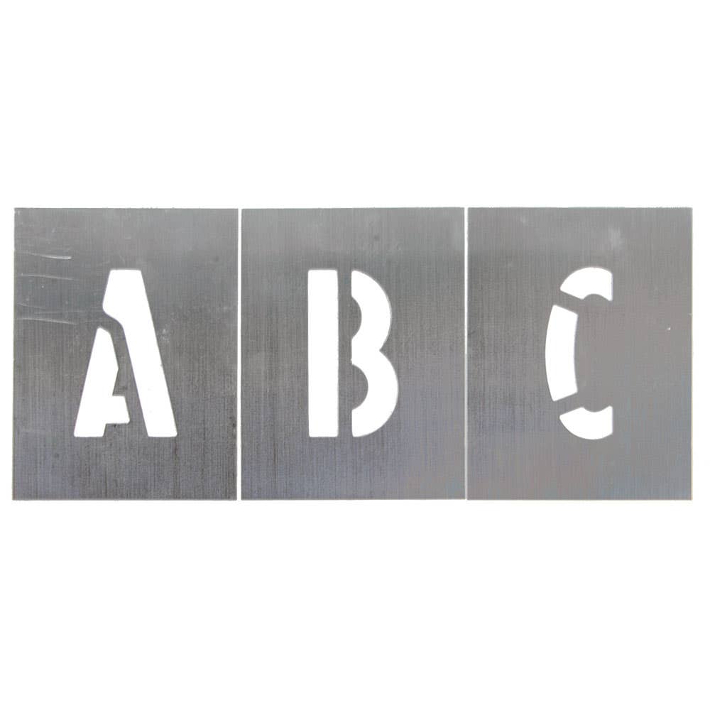 Stencil Zinc Numbers A- Z 100mm 13811100 Dy-Mark 3615008 13811100