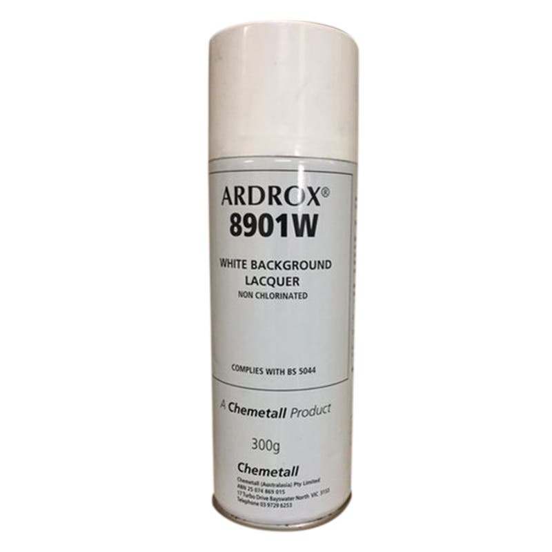 Defect Detector 8901W White Background Lacquer Aerosol 300g Ardrox 88893049 50628833