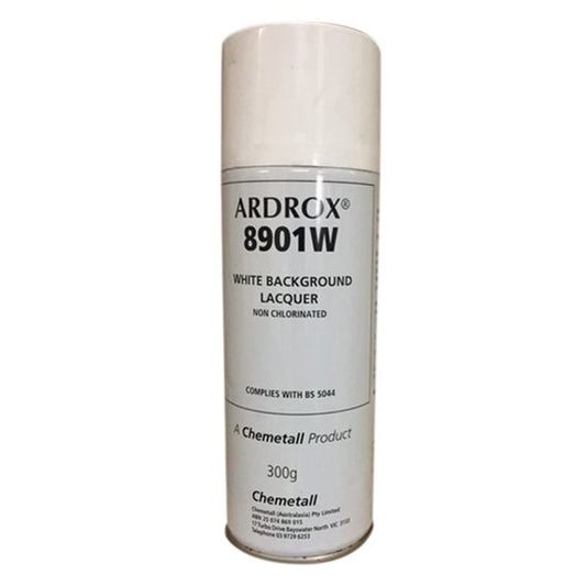 Defect Detector 8901W White Background Lacquer Aerosol 300g Ardrox 88893049 50628833