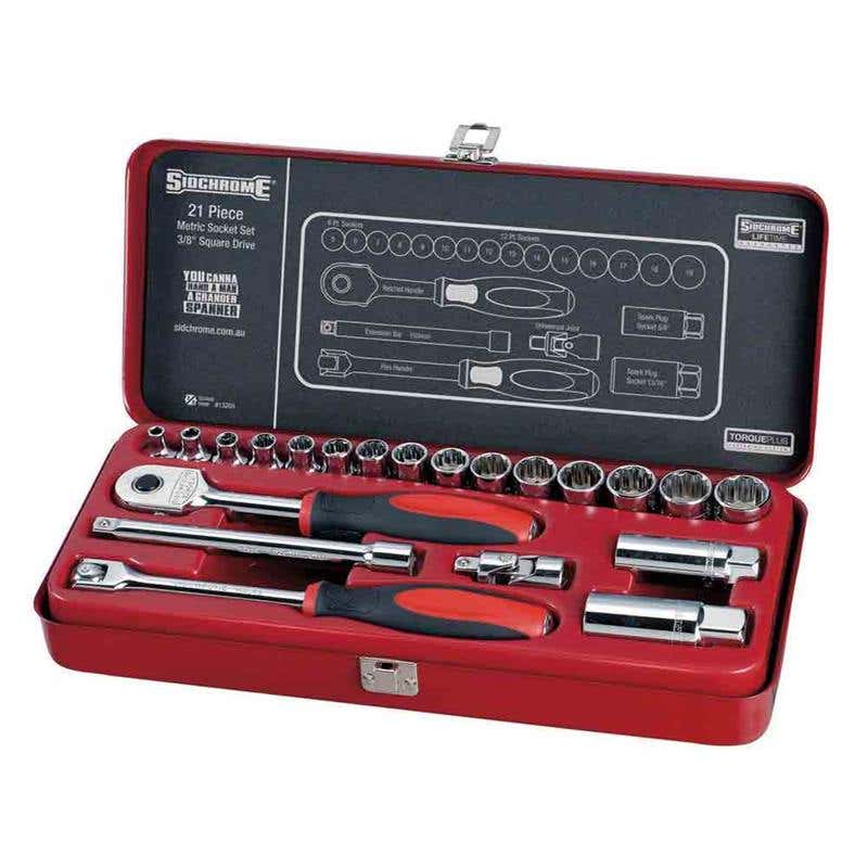 Socket Set 3/8'' Dr Metric 21 Piece Sidchrome 88894753 SCMT13205