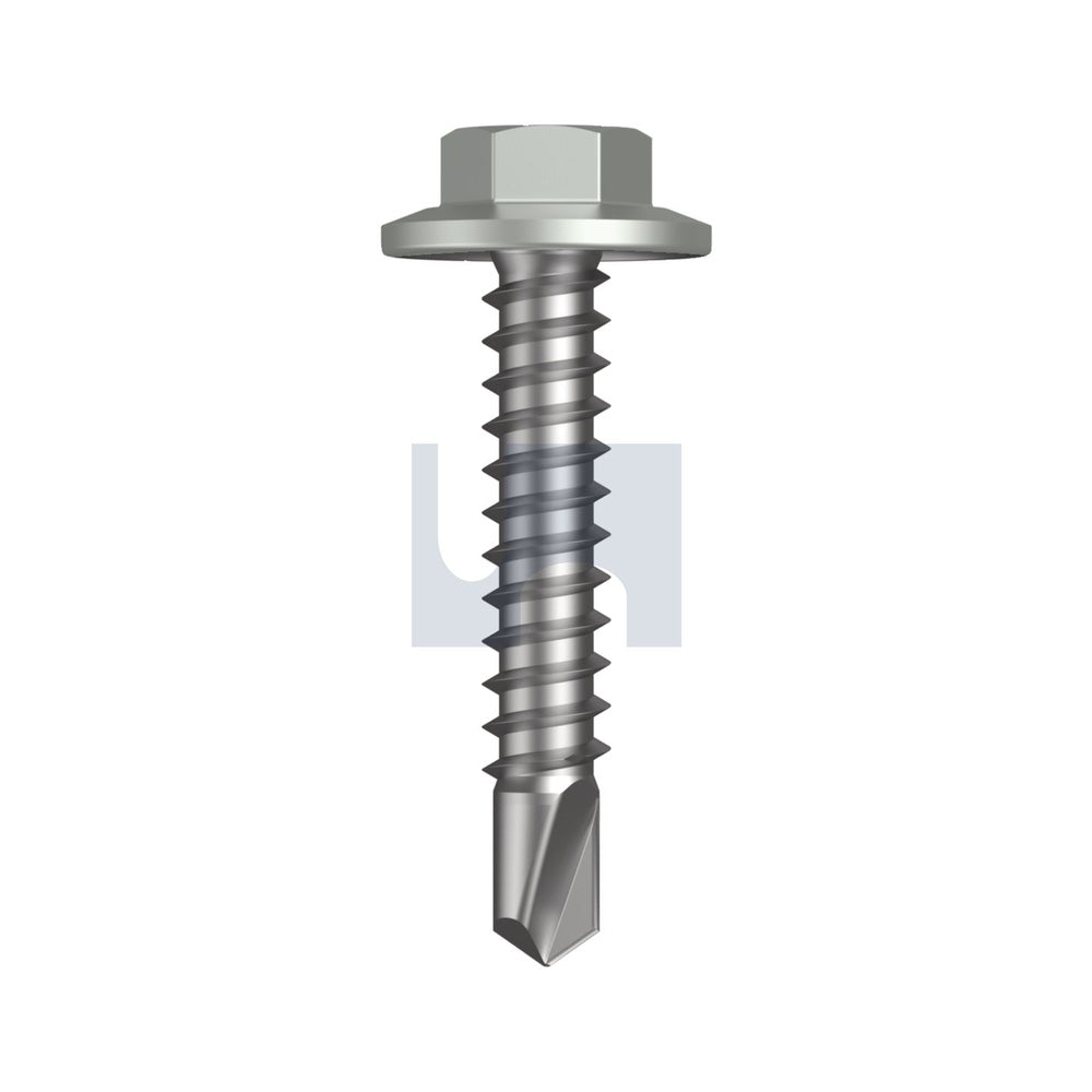 Metal Sds Flg Hex Hd Shale Grey (Gull Grey) -Cl4 As3566 #12-14 30 - Pk 100_40095699_TSGM4FH1214030