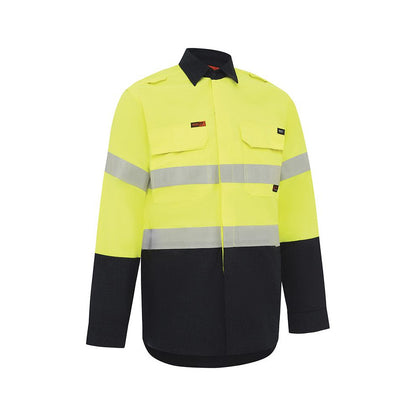 Shirt Flarex Ripstop PPE1 FR 155gsm Tape Yellow/Navy 6XL Workit_40113772_2835YN6XL