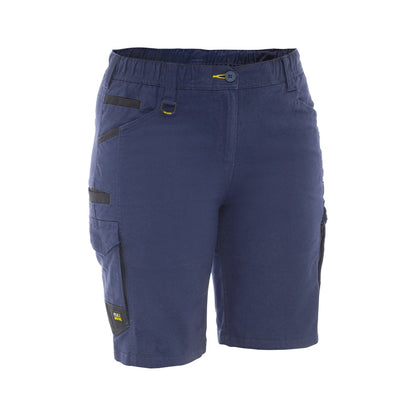 Short Womens Cargo Flx and Move Cotton 280gsm Navy 12 Bisley_40115273_BSHL1338_BPCT12