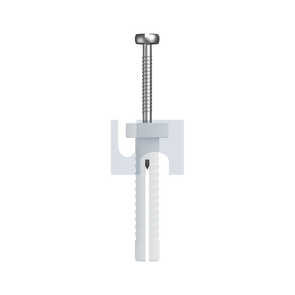 Nail In Anchor-Round Hd Nylon Natural Nylon Body - Steel Pin 5 25 - Pk 500_40089584_FSMNRNM050025