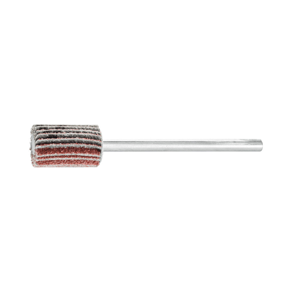 Alum oxide mounted flap wheel F 10x15 mm shank 3 mm A80 fine grind/finish_40108238_44400013