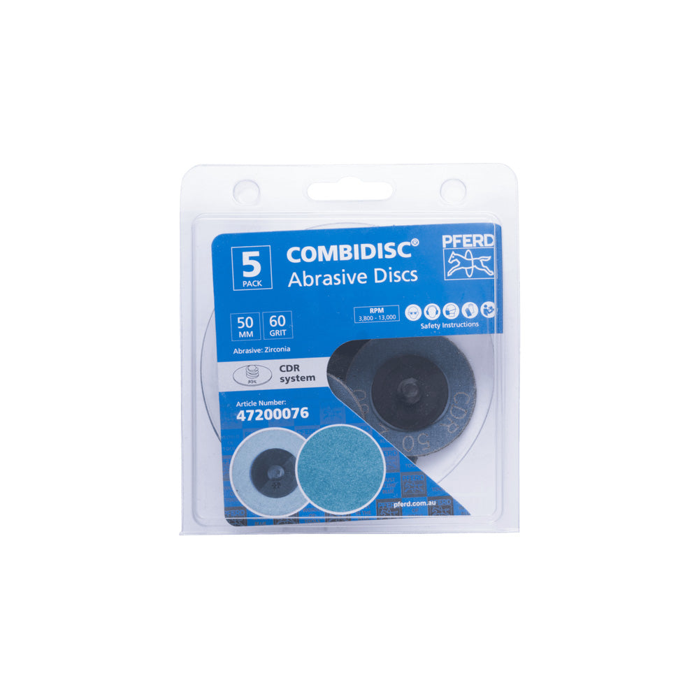 POS COMBIDISC Zirkon abrasive disc CDR dia. 50 mm Z60 for hardened steel_40108458_47200076