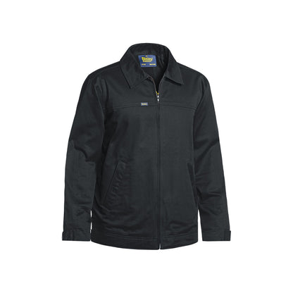 Jacket Cotton Drill 240gsm Liquid Repellent Finish Black 4XL Bisley_40007530_BJ6916_BBLK4XL