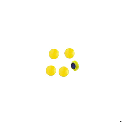 Vista Magnetic Buttons 20mm Pack 10 Yellow_9000008_VWMAG20Y