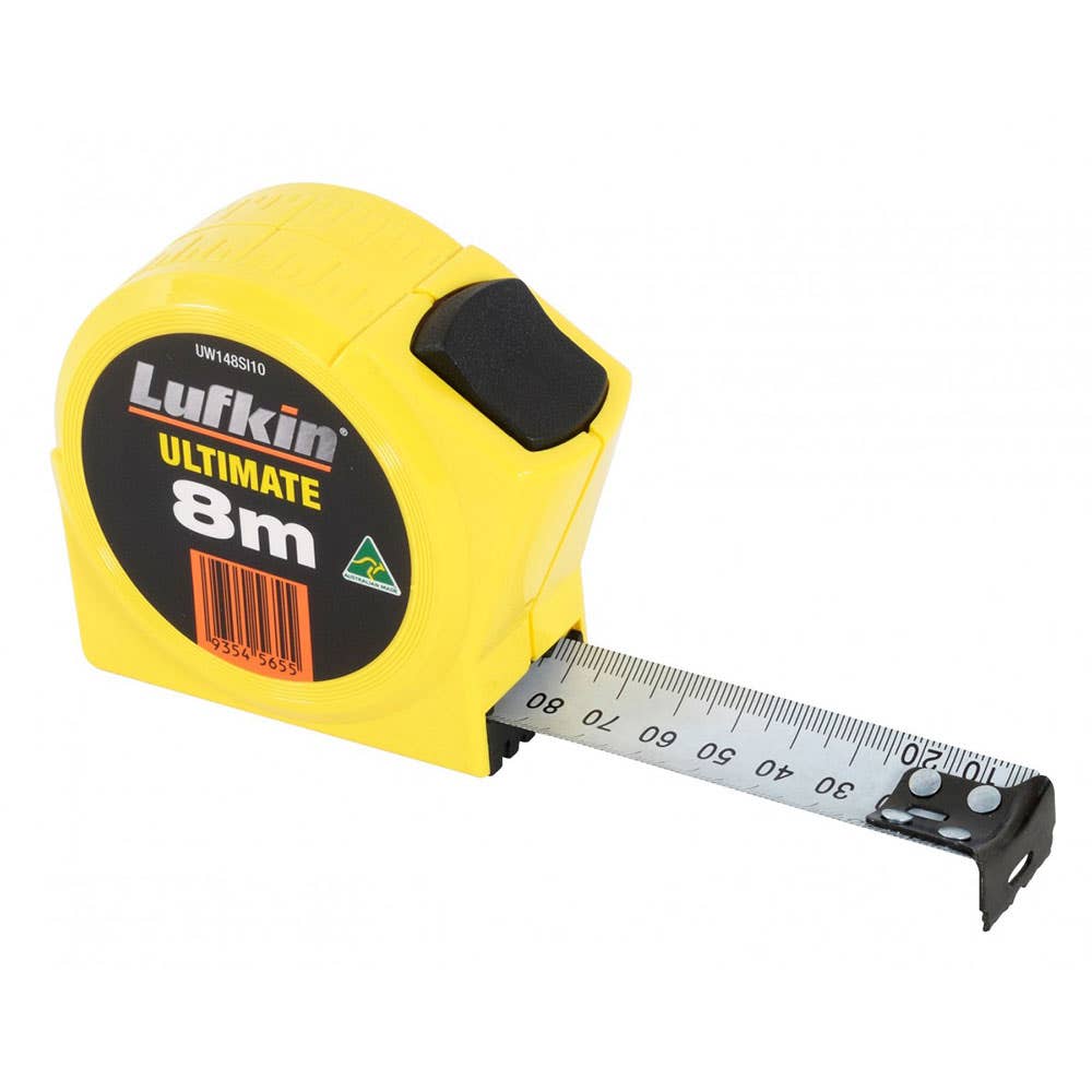 Tape Measure 8m x 25mm Metric Ultimate Lufkin 90001017 UW148MN