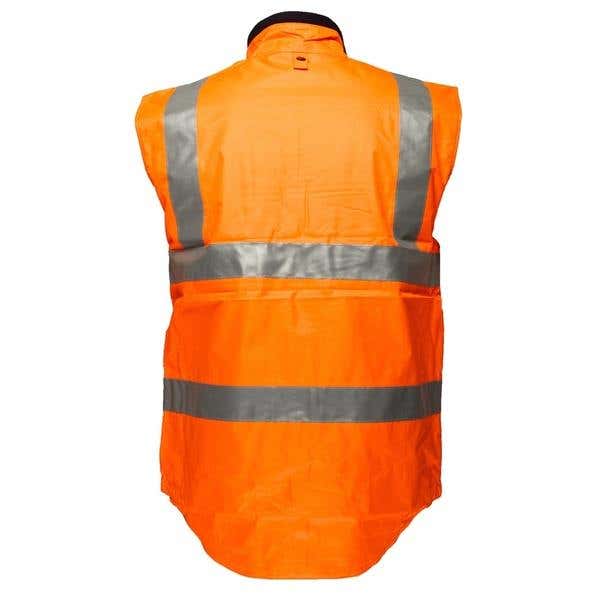 Vest Safety Hi Vis Waterproof D/N Reverse 3M Tape Orange XL_90011196_MV214-O-XL