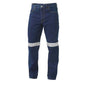 Jeans Denim Work 490gsm 3M Tape Stonewash 102R King Gee 90011605 K53030-BLU-102R