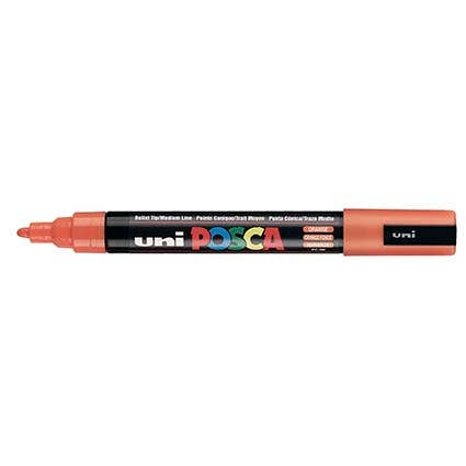 Uniball Posca Pc5M Poster Marker Medium Bullet Point 2.5mm Orange_9001249_PC5MOR