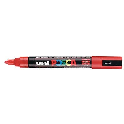PC5M Poster Marker Medium Bullet Tip 2.5mm Red 9001251 PC5MR