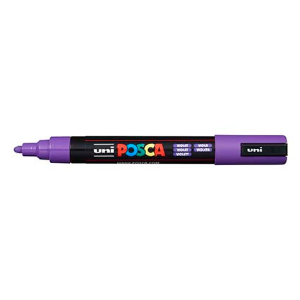 Uniball Posca Pc5M Poster Marker Medium Bullet Point 2.5mm Violet_9001253_PC5MV