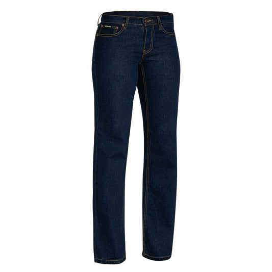 Jeans Womens Denim Stretch 390gsm Rough Rider Bisley BAE Logo BAEBPL6712