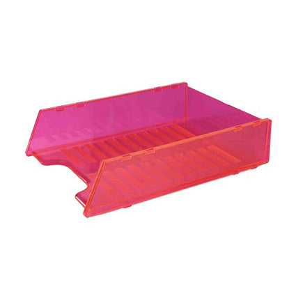 Italplast Multi Fit Document I60 Tray A4 Neon Red_9001404_24728