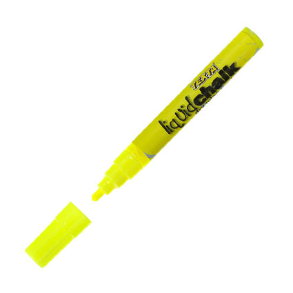 Texta Liquid Chalk Marker Dry Wipe Bullet Point 5.5mm Yellow_9001440_387930