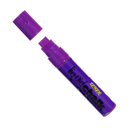 Texta Liquid Chalk Marker Dry Jumbo Chisel Point 15mm Purple_9001445_64816