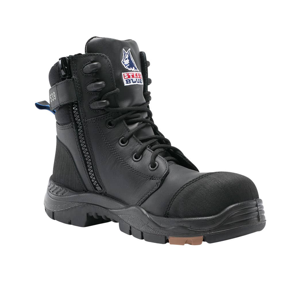Boots Composite Toecap Lace Up + Zip TPU Sole Black Torquay 10.5_90021371_617539-105-BLK