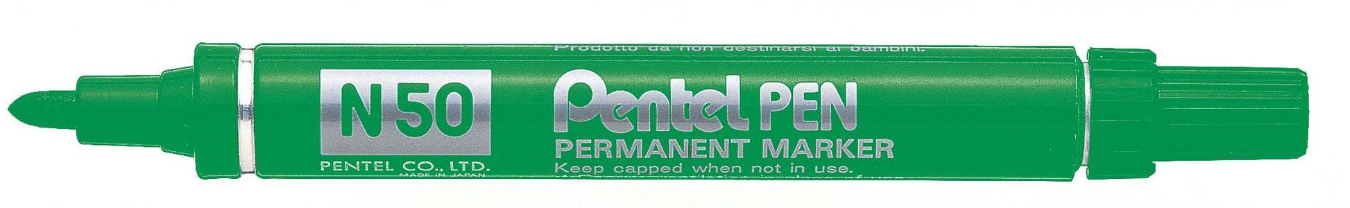 Pentel Marker Permanent N50 Bullet Point Green 9002444 34555
