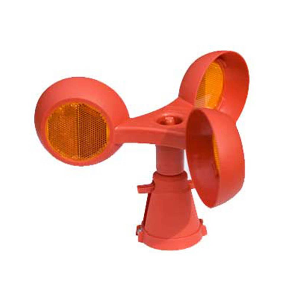 Rotating Reflector to Fit Traffic Cones 3 x 70mm Dia Rotolite 90030179 SSRS176