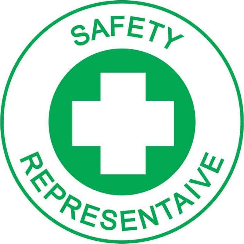 Decal 52mm Hard Hat Self Adhesive SAFETY Representative 90030394 HHMSRE