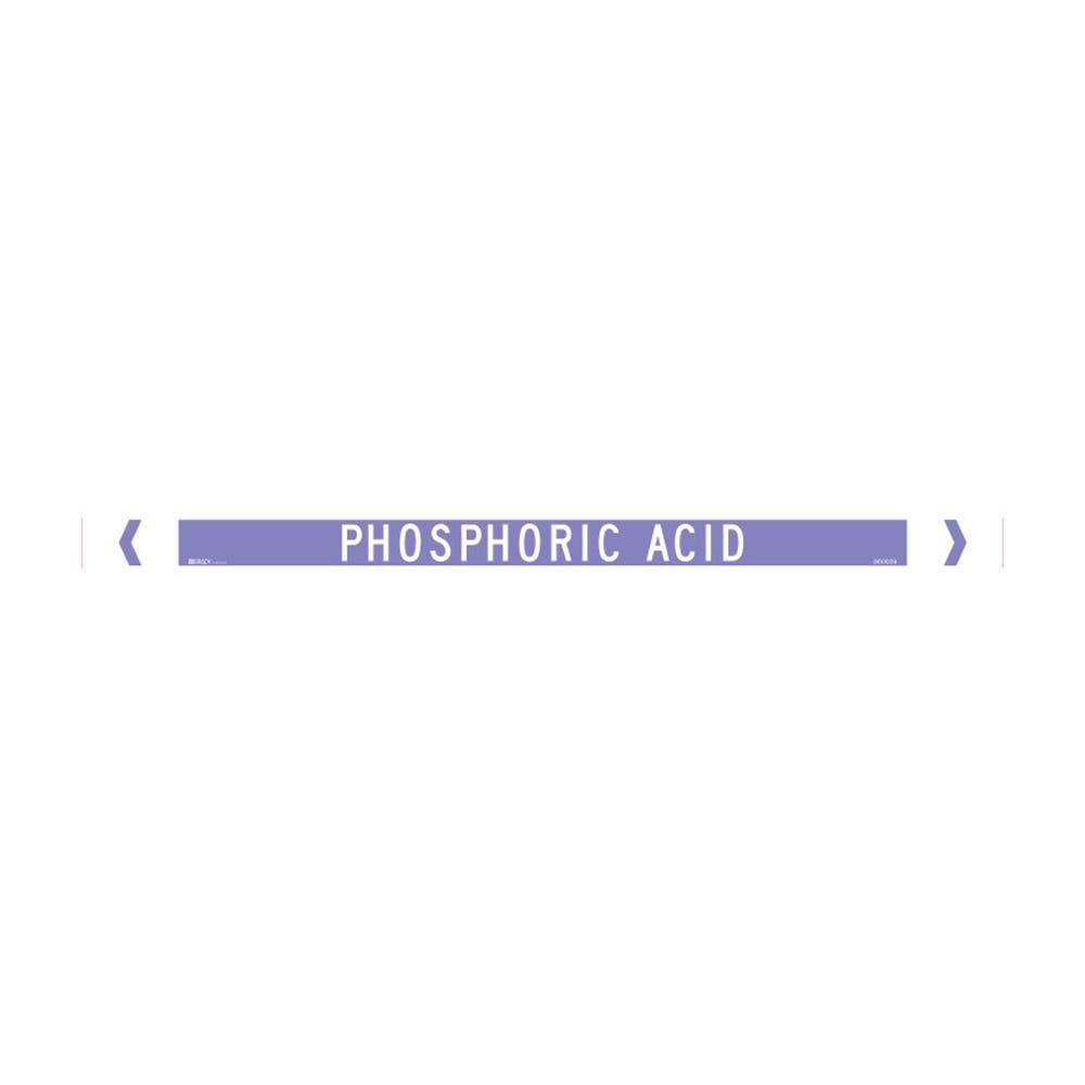 Marker Pipe PHOSPHORIC ACID 40-70mm OD 475 x 31mmPk 10 90030850 860039