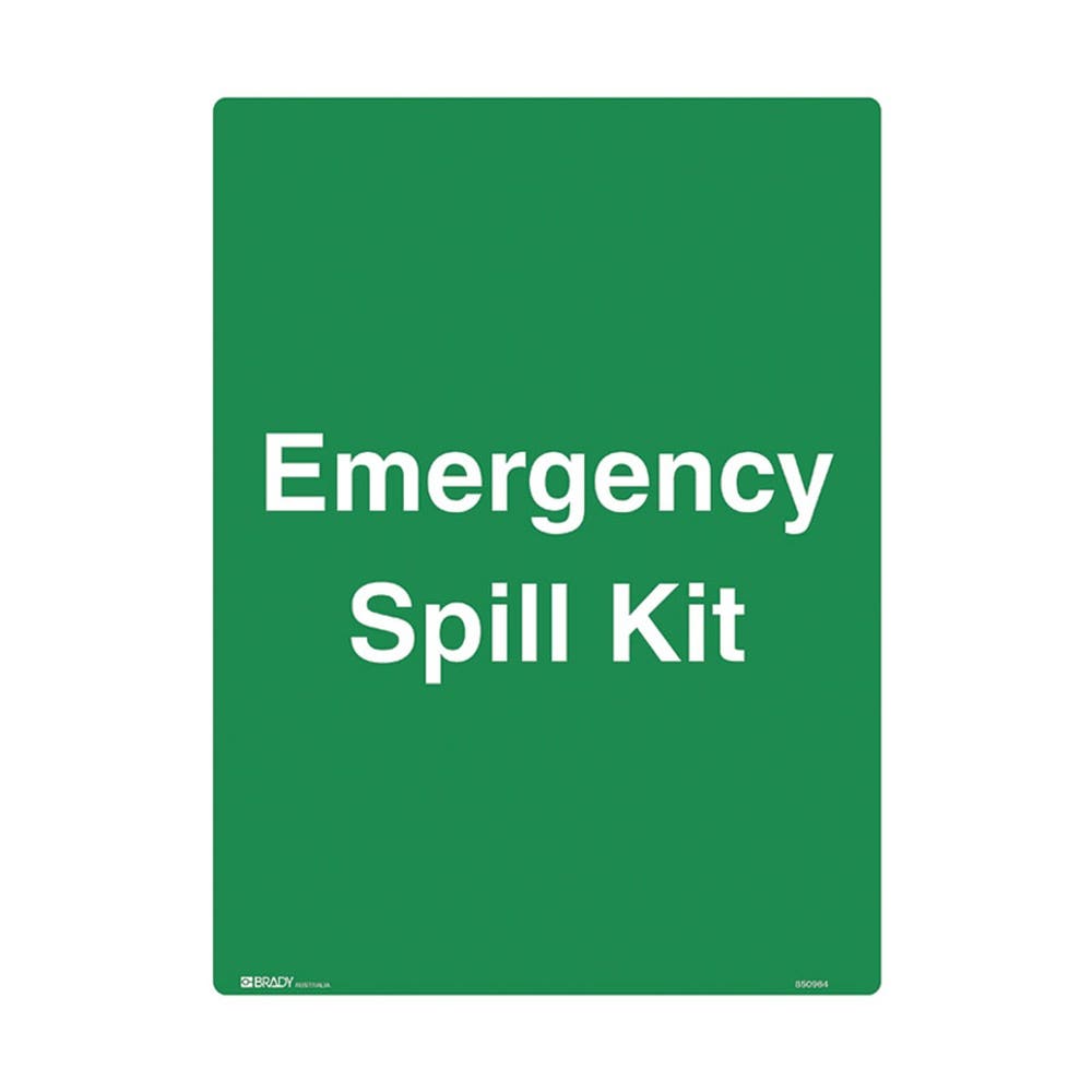 Sign EMERGENCY SPILL KIT 600 x 450mm Poly 90030919 850964