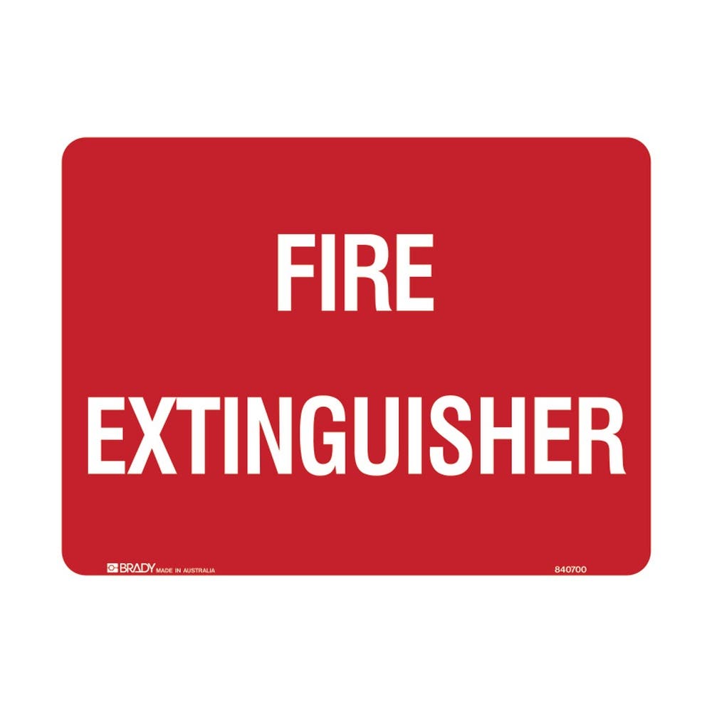 Sign FIRE EXTINGUISHER 225 x 300mm Poly 90030933 840700