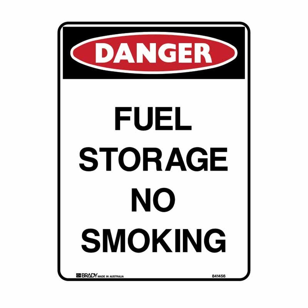 Sign FUEL STORAGE NO SMOKING 600 x 450mm 90030938 832311