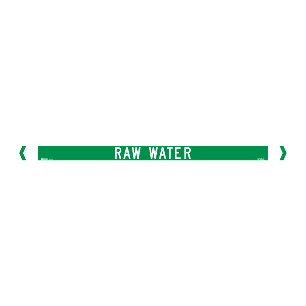 Marker Pipe RAW WATER Up To 40mm OD 100 x 10mm Pk 10 90031020 842497