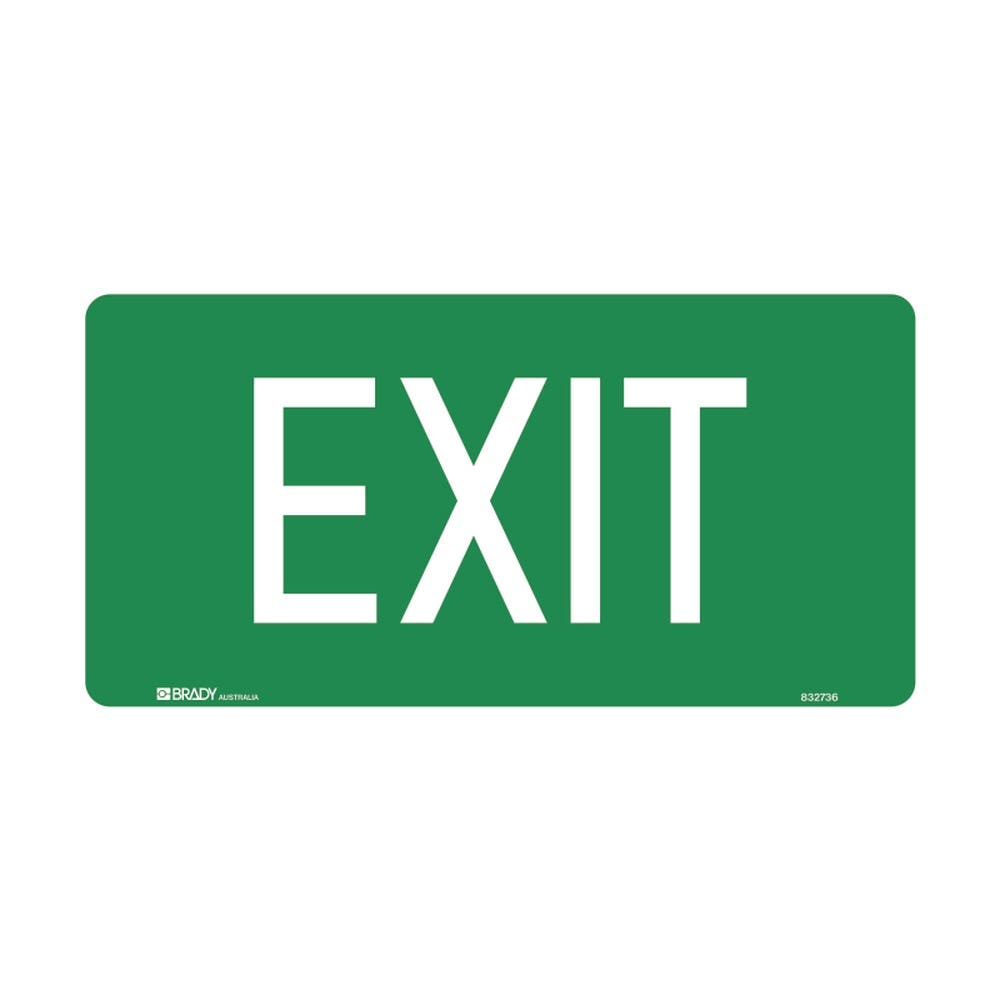 Sign EXIT 180 x 350mm Poly 90031205 832736