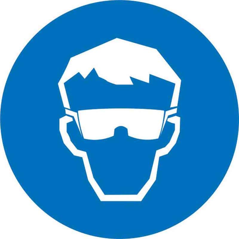 Pictogram SAFETY Goggles 100mm Diameter Pk 5 60036676 MPSGOG100DS