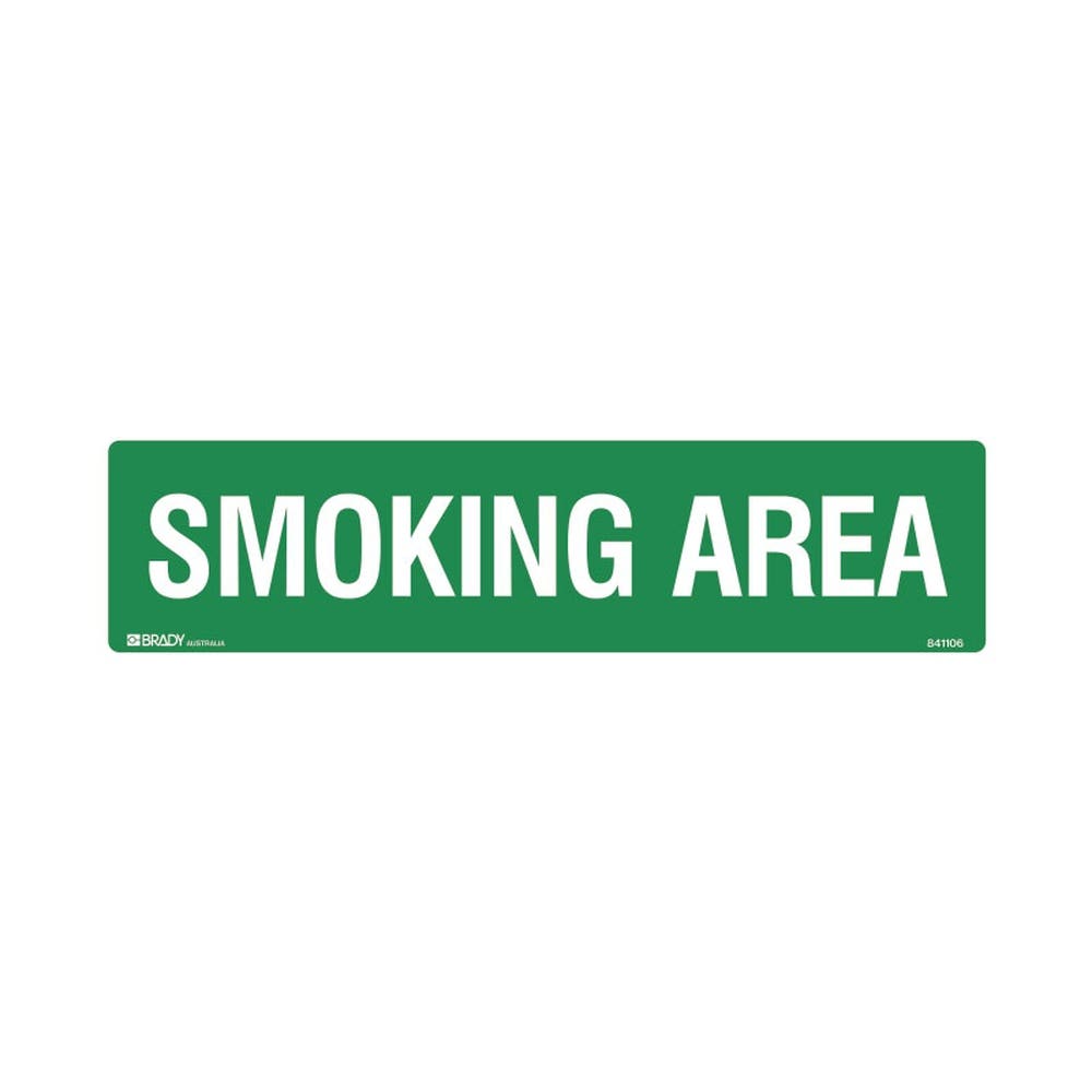 Sign SMOKING AREA Self Adhesive 100 x 400mm 90031282 841106