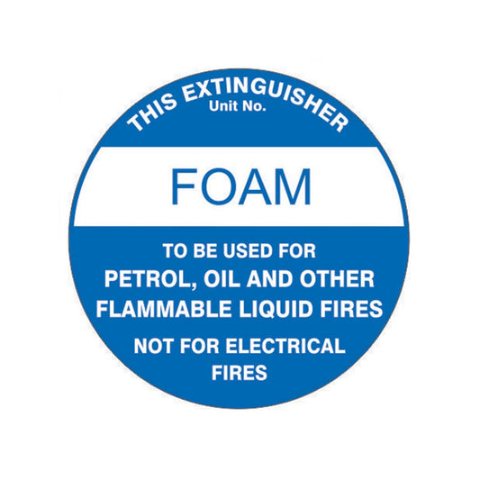 Foam Fire Extinguisher Information Sign 90031501 832897